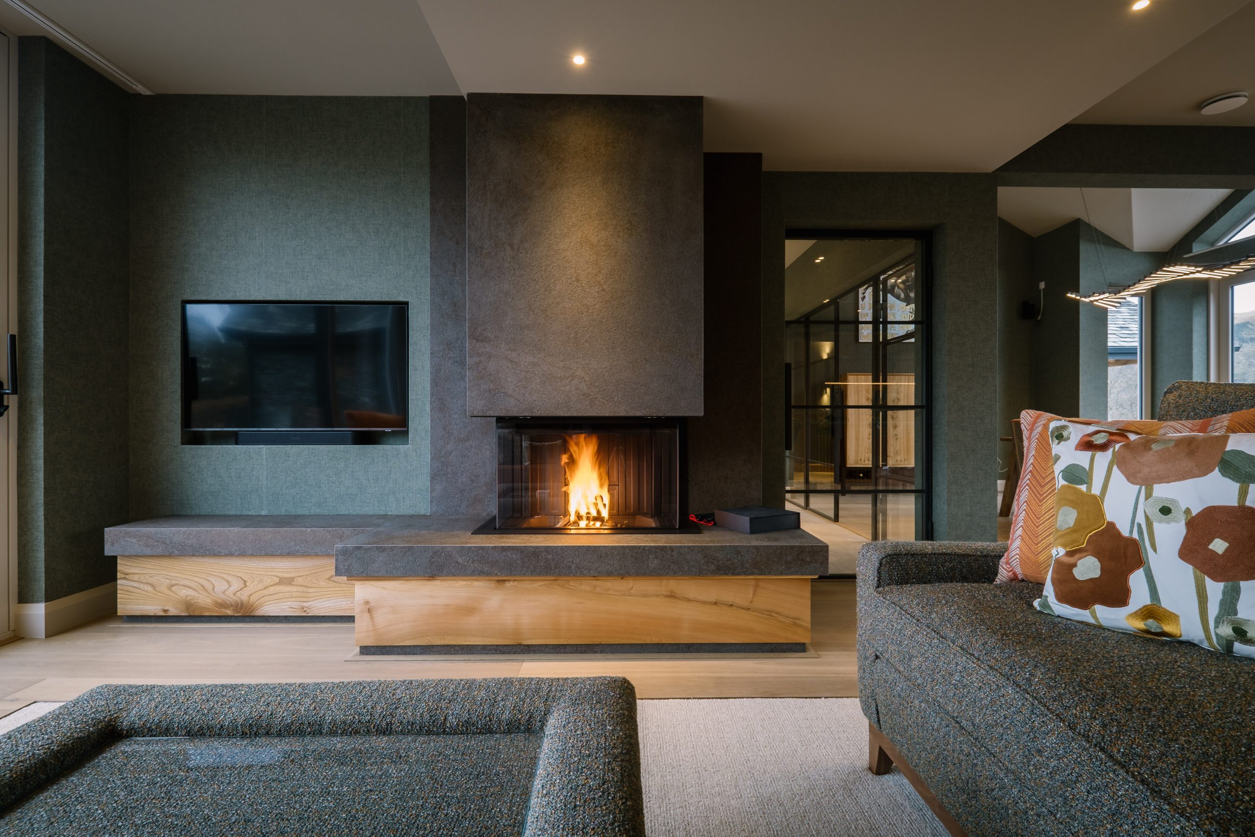 Living room fire